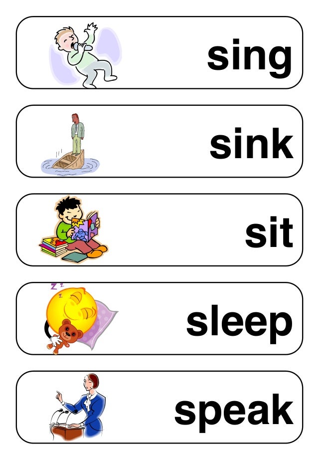 Irregular Verb Wall for Display