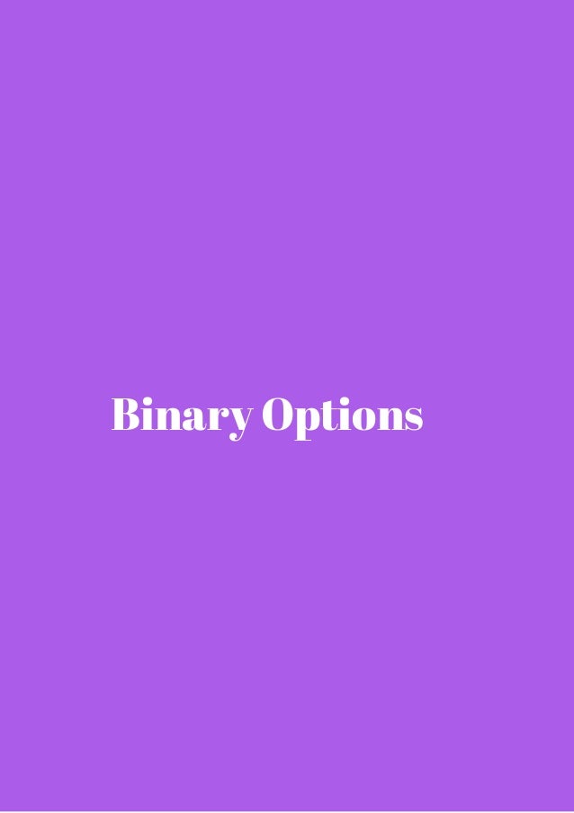 binary option is legal