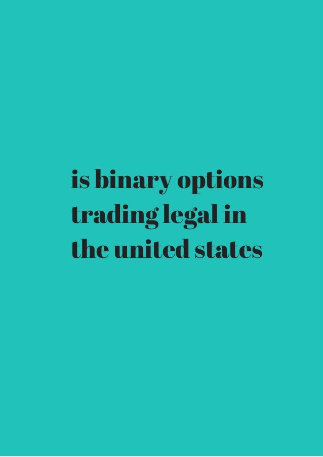 binary options united states regulation