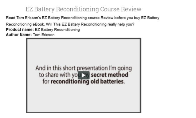 Is ez battery reconditioning scam? my honest review