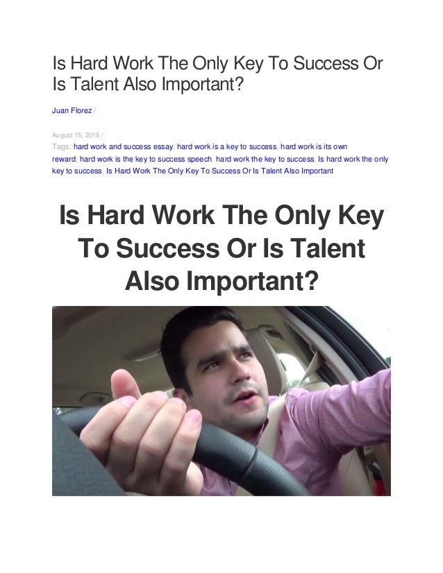 Essay hard work