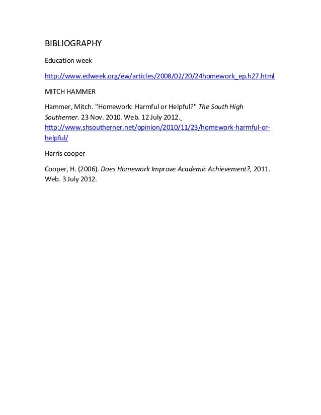 Essay on homework