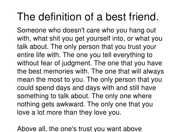 Friend Definition Essay