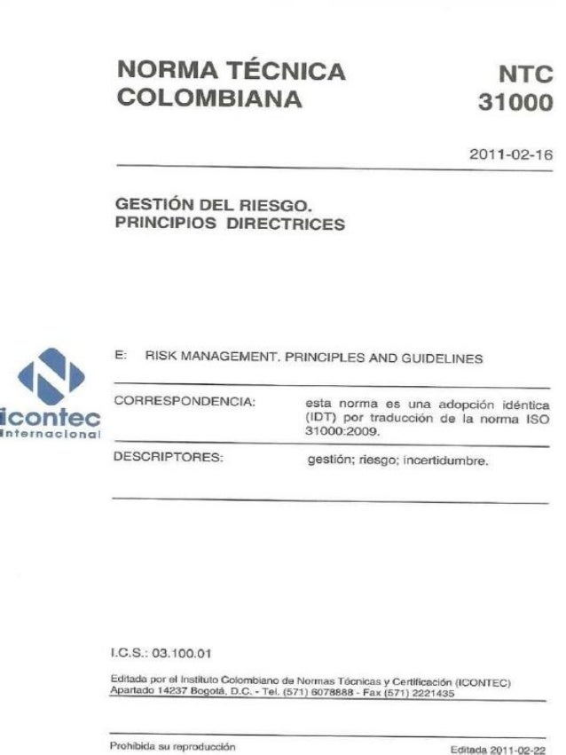 Iso 31000 Espanol Pdf