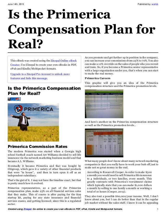 primerica compensation plan