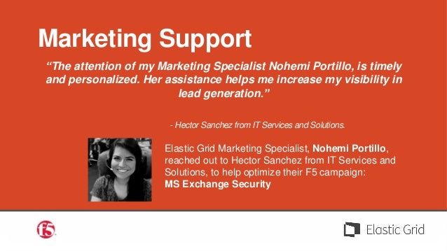 Channel Marketing Specialist ... Solutions Partner Experience; 4. The attention of my Marketing Specialist ...