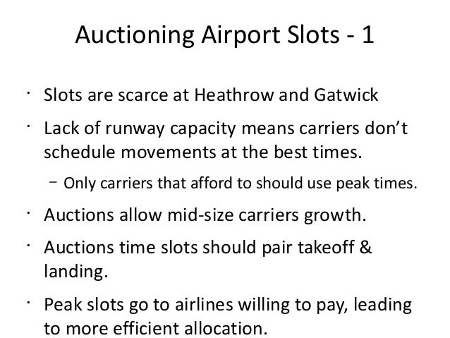 Airport slots auction