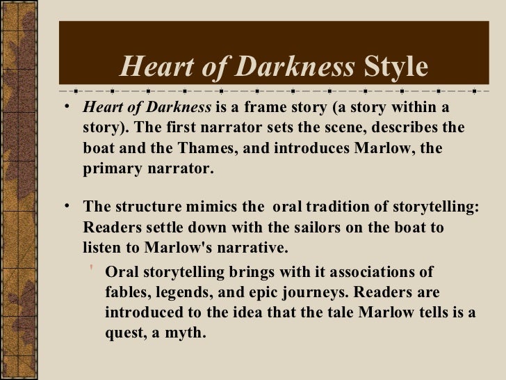 Characteristics of heart of darkness