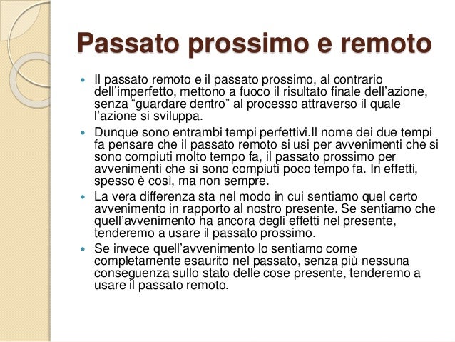 I verbi 1