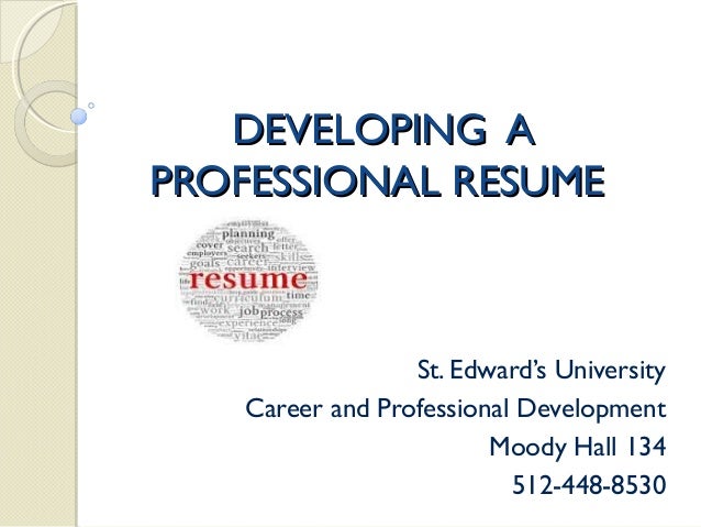 resume workshop presentation