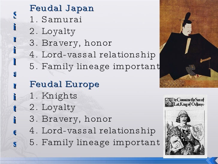 Feudalism in japan and europe