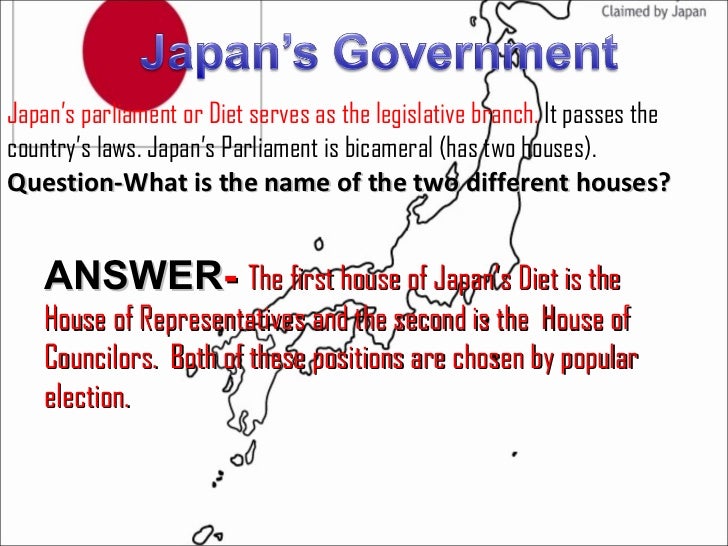 Japan's government and economy