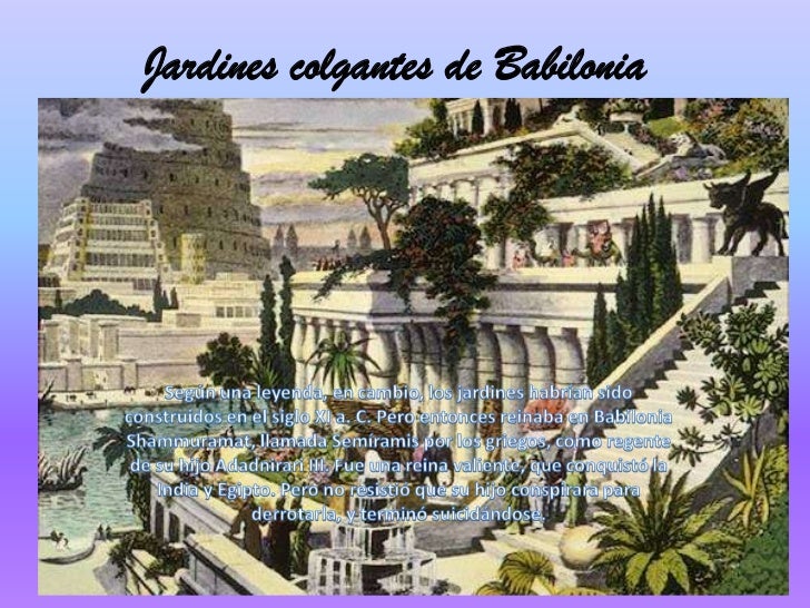 Jardines colgantes de babilonia Jardines colgantes de babilonia