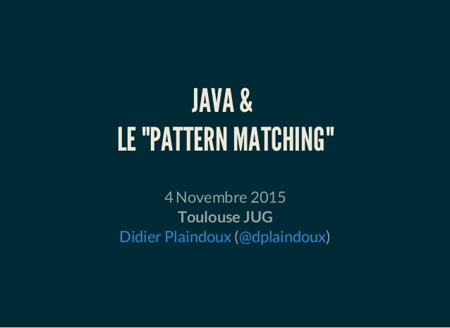 Java Pattern Not Matching | java le pattern matching Java Pattern Not Matching | java le pattern matching