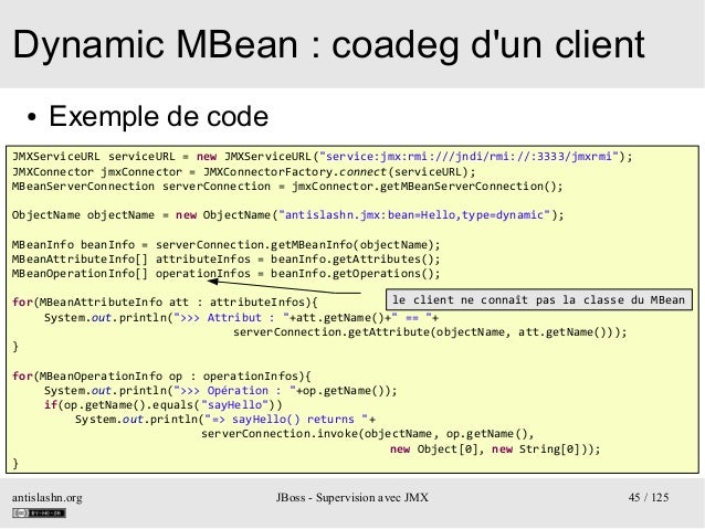 exemple de code rmi