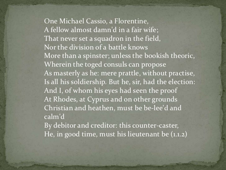 Othello Essay Thesis