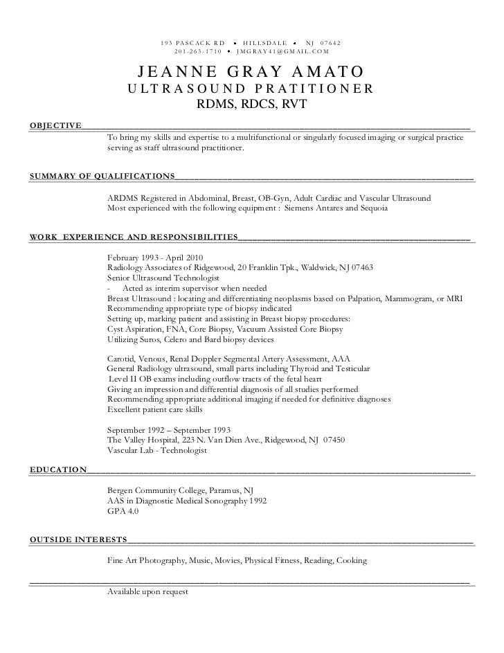 entry level ultrasound technician resume lawwustl web diagnostic medical sonographer cover letter