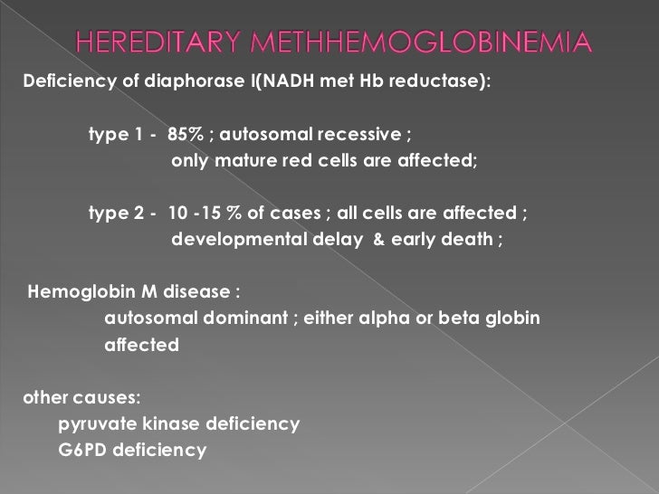 Two Cases of Methemoglobinemia