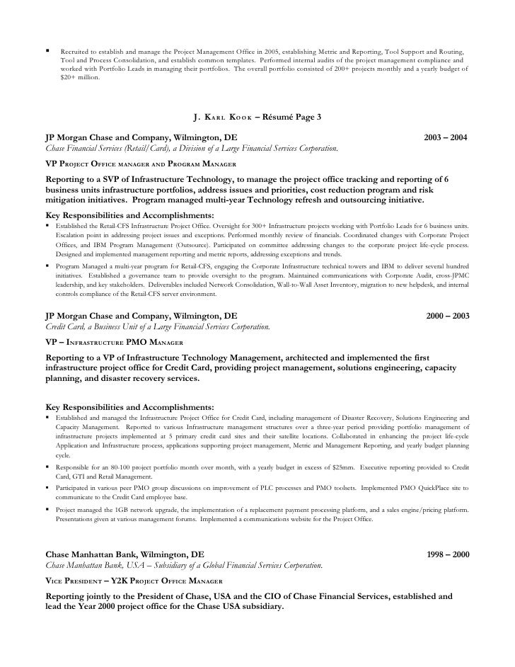 J Karl Kook Resume 2009