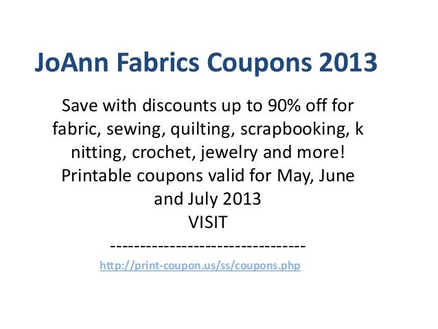 Joann coupons july 2019