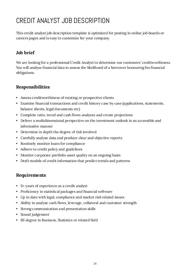 job description for data analyst