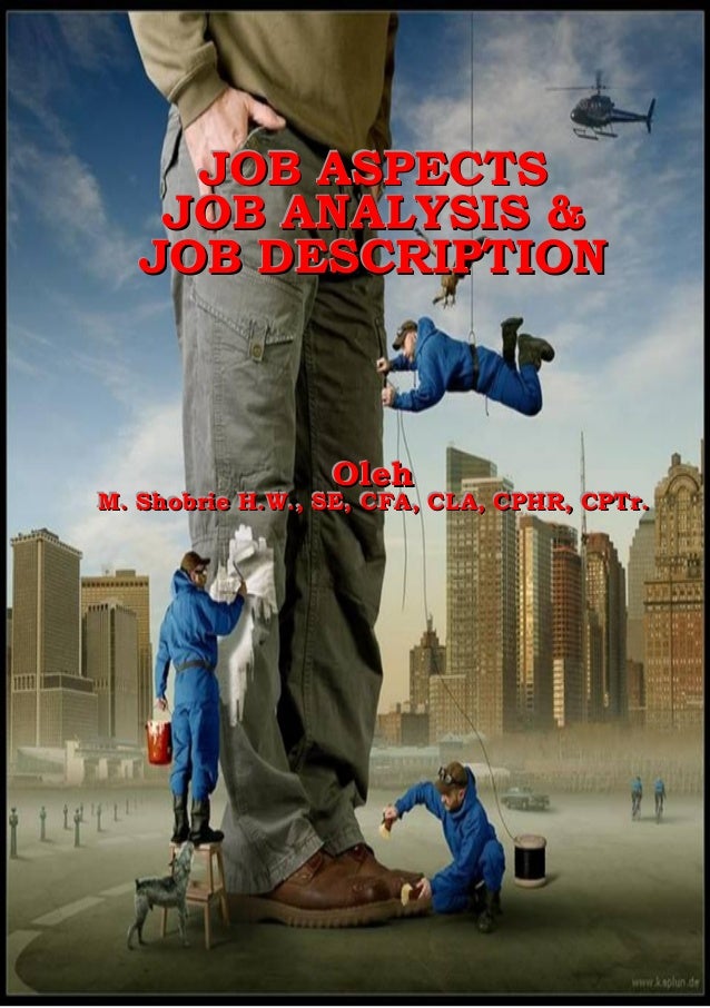 Pelatihan Job Aspects, Job Analysis & Job Description