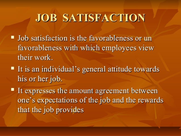 The role of employers in promoting job satisfaction