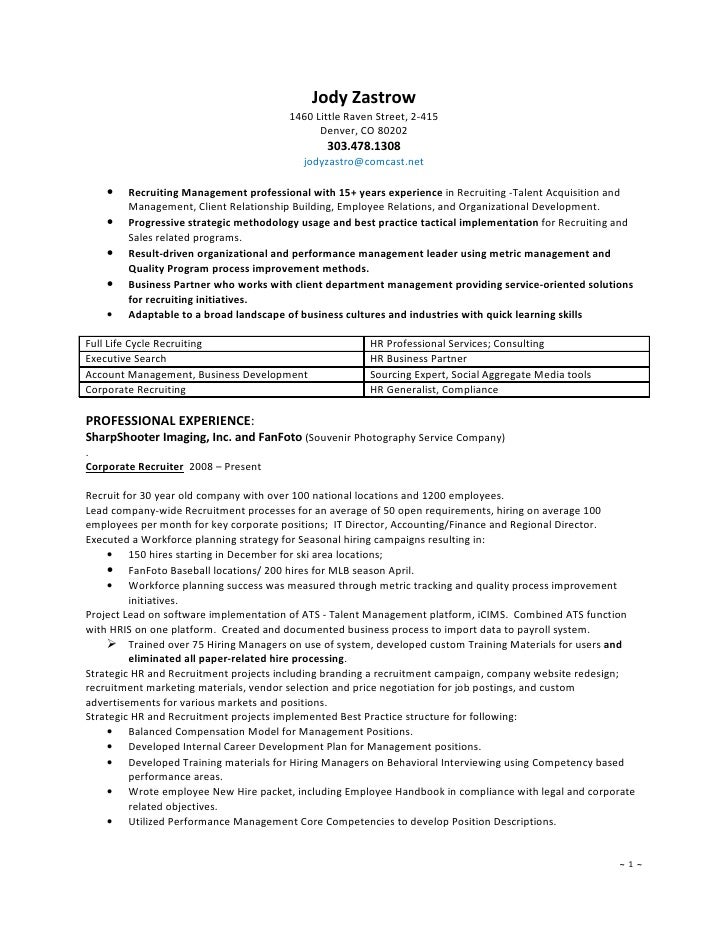 hris resume