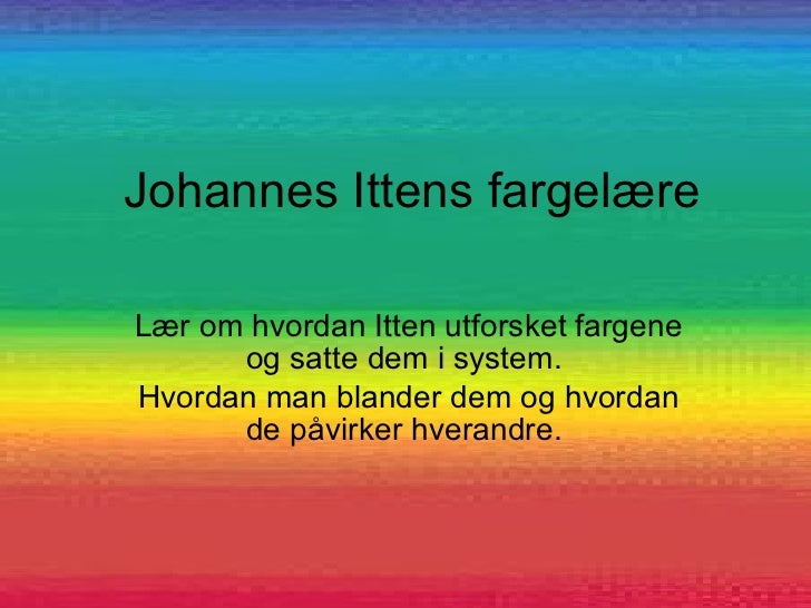 jorunnO johannes ittens fargelre jorunnO johannes ittens fargelre