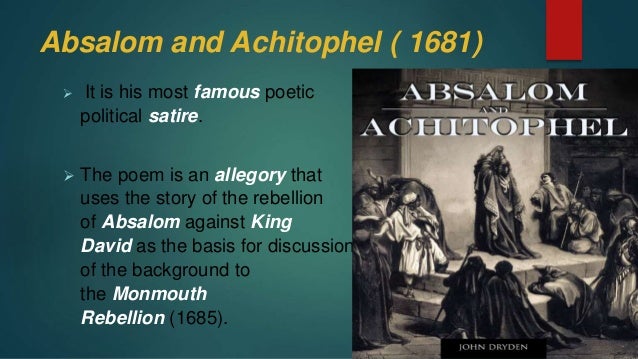 As related to absalom and achitophel