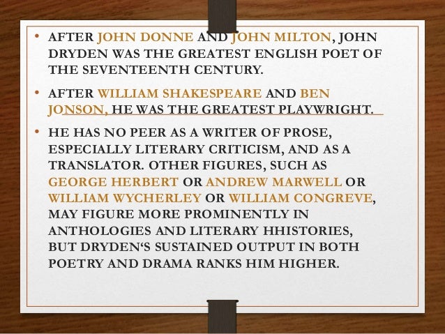 John Dryden religio laici summary John Dryden religio laici summary
