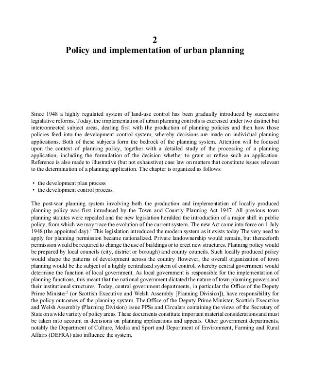 definition of town planning pdf