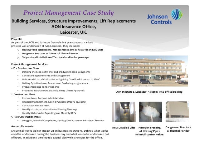 Case study sample project management