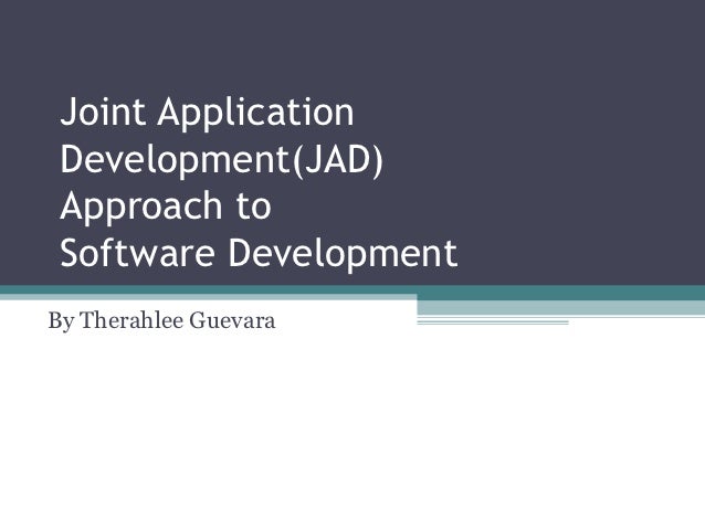 Joint application development(jad) 97version