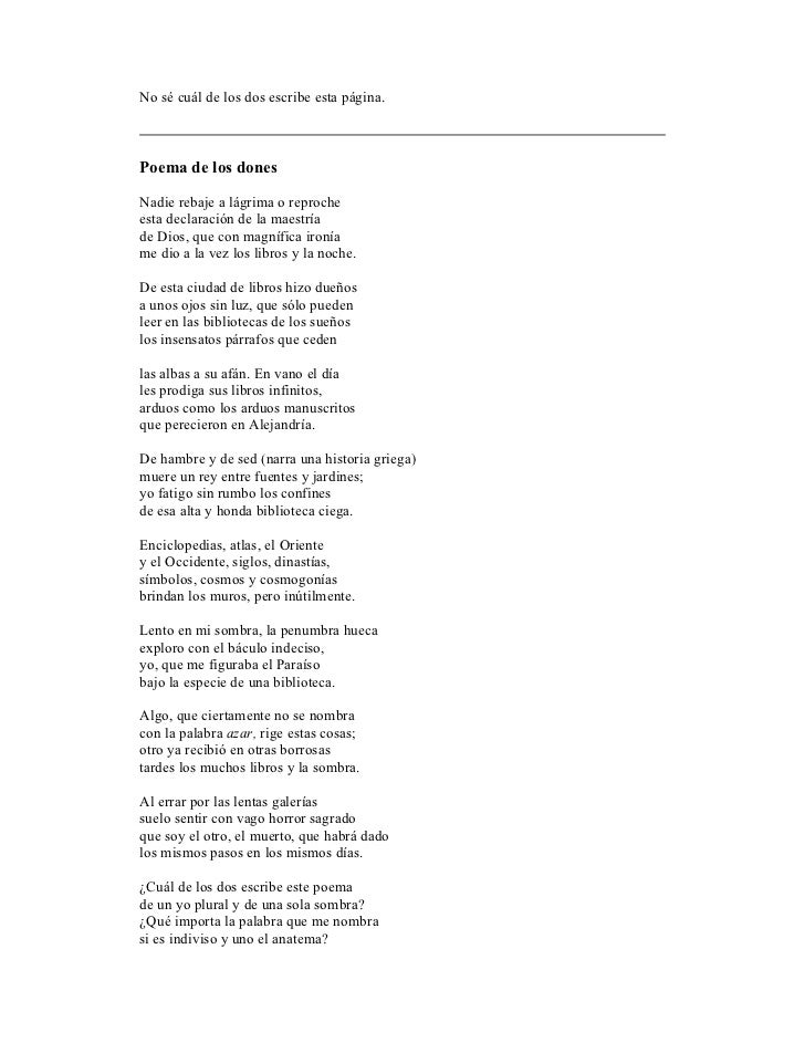 Jorge Luis Borges ultimo poema Jorge Luis Borges ultimo poema