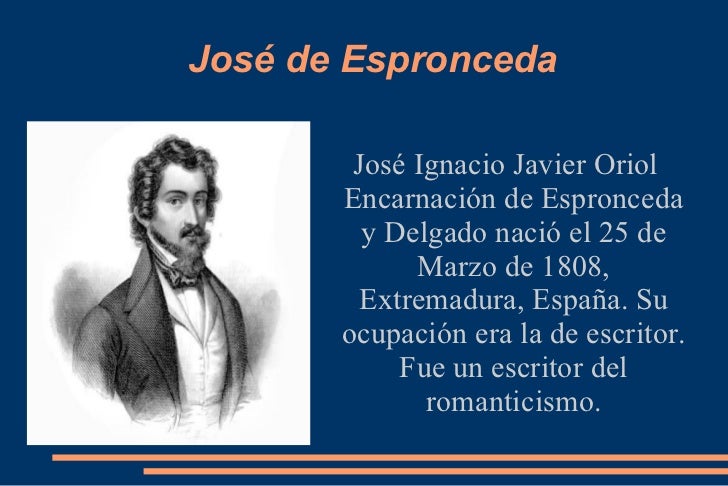 Resultado de imagen de Jose´Espronceda
