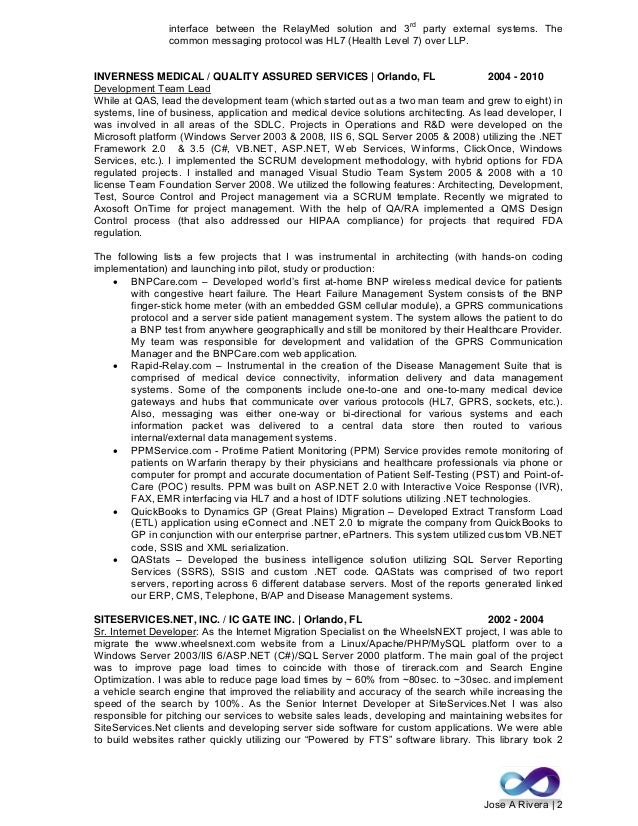 perl programmer resume