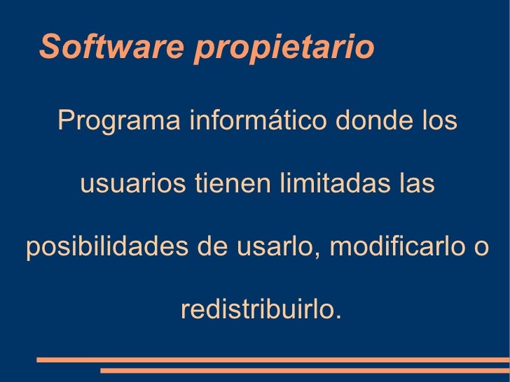 Software Libre / Software Propietario
