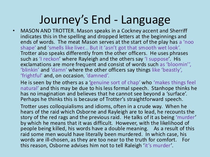 Journey’s end structure