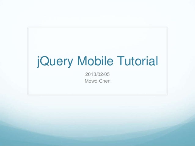 Jquery Tutorial Video | jquery mobile tutorial video Jquery Tutorial Video | jquery mobile tutorial video