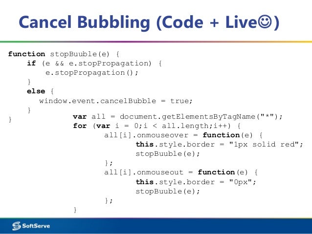 document.event javascript