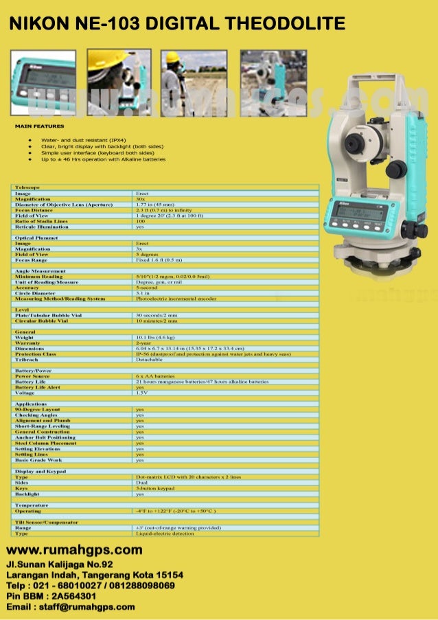 jual alat survey digital theodolite nikon ne 103 murah 081288098069 r jual alat survey digital theodolite nikon ne 103 murah 081288098069 r