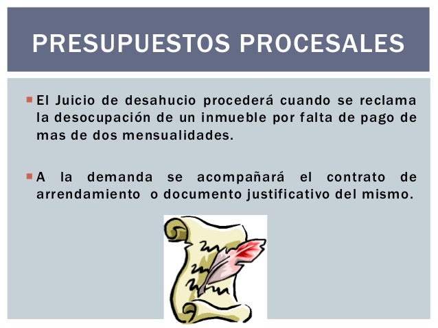 Juicio especial de desahucio