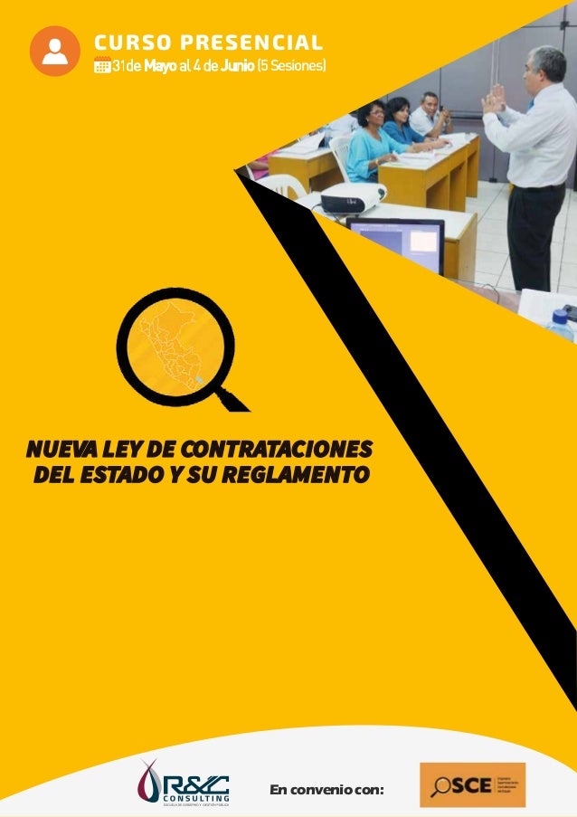Curso Nueva Ley de Contrataciones del Estado y su Reglamento