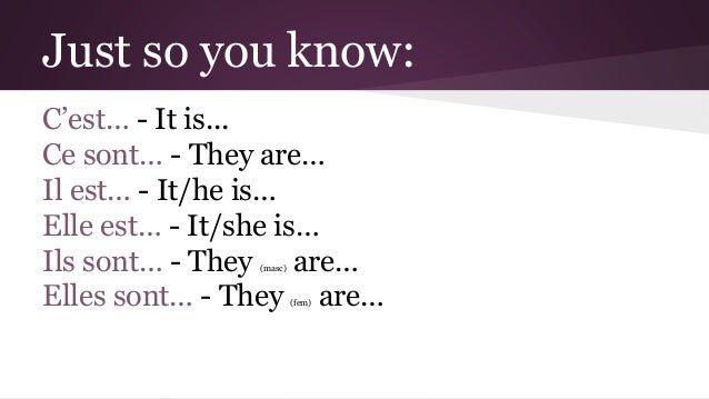 French+Demonstrative+Pronouns Just so you know - French articles and demonstrative pronouns