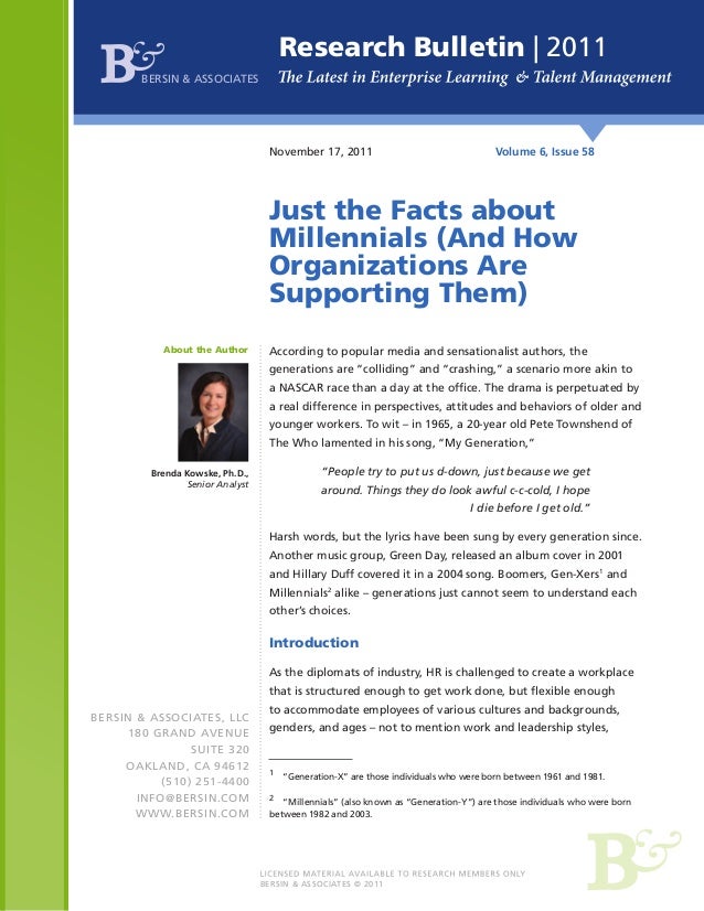 just the facts about millennials facts about millennials