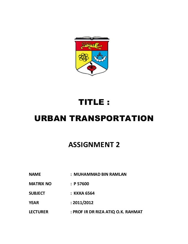 Transportation model and assignment model   slideshare