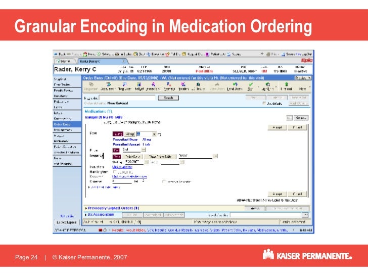 Kaiser Permanente HealthConnect EHR and SNOMED