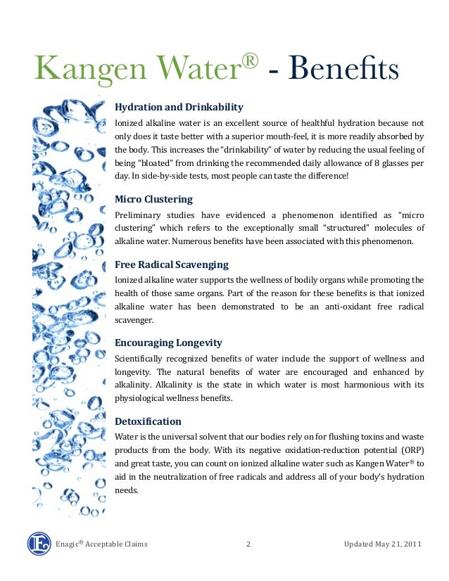 Kangen Water Benefits