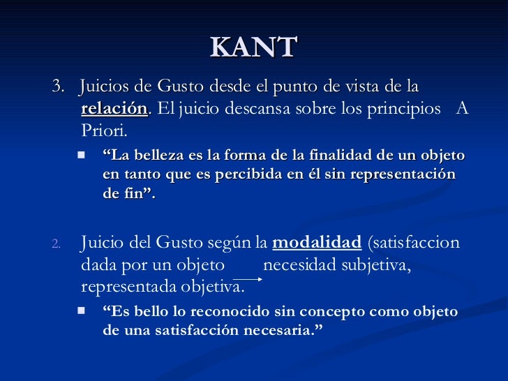 Resultado de imagen para immanuel kant teoria de la estetica